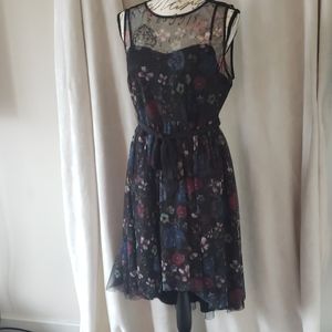 Floral High-Low Dress